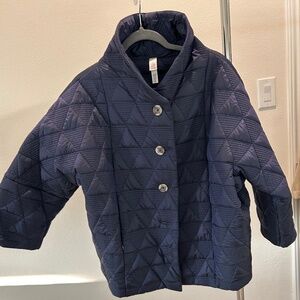 Dark Navy Light Quilted Jacket